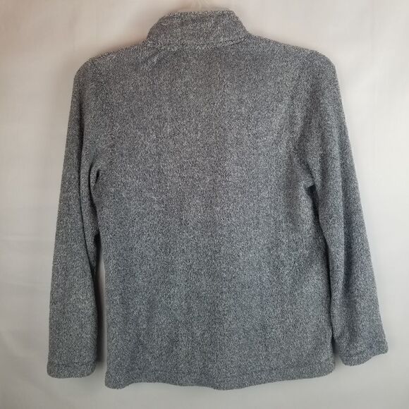 STAN HERMAN ZIP UP FLEECE JACKET. SIZE M. Grayish black. Full front zipper. - Picture 8 of 15